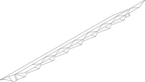 Lineare Struktur mit mehreren Falten, möglicherweise für eine Heizungsinstallation von Bosch. Die Form deutet auf eine flexible Verwendung in einem Heizsystem hin.